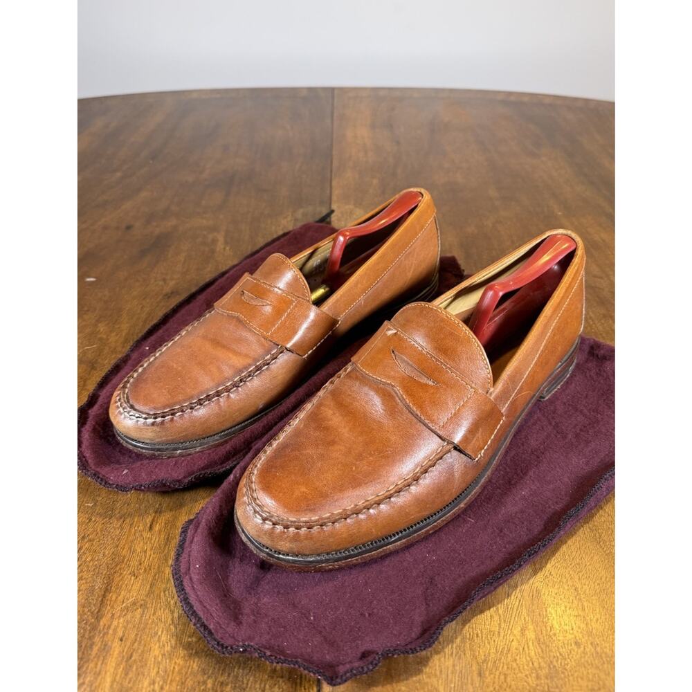 Vintage Brooks Brothers Slip-On Brown Penny Loafers Old Money 10.5 D USA 71500